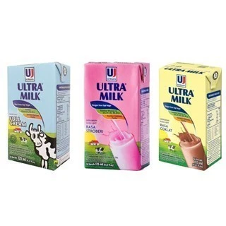 Susu UHT kecil (Ultramilk, dll)